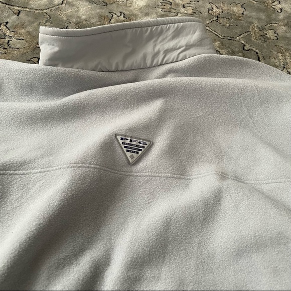 NWT Columbia Oversize Fleece Pullover Sweater Jacket Grey/White Size XXL - Picture 5 of 16